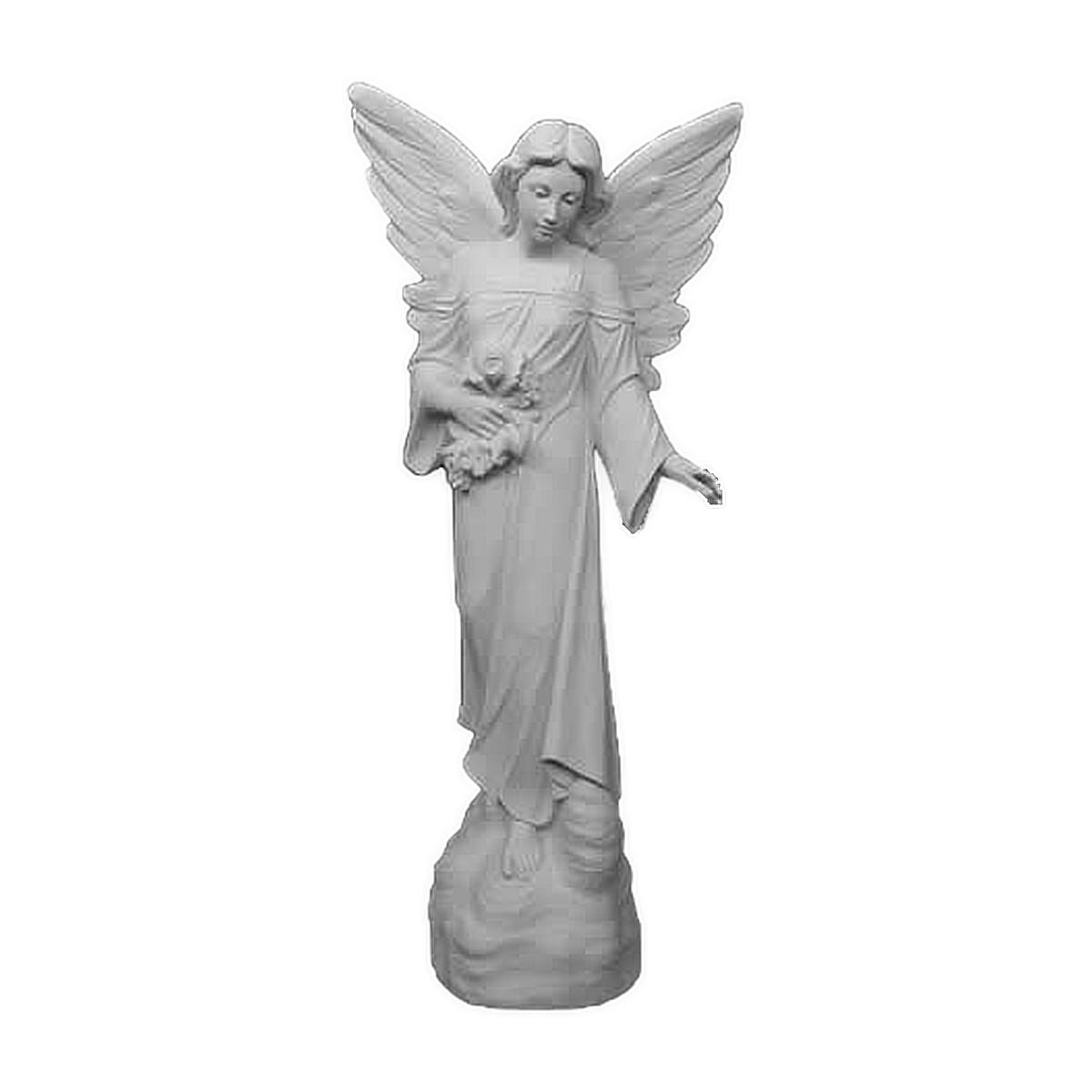 Statua Angelo in marmo ricostruito